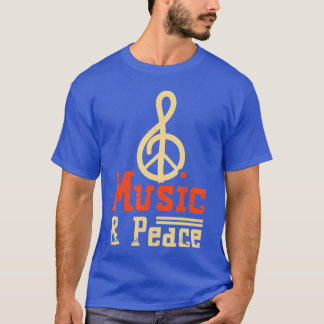 Camiseta Música E Música De Paz De Clef Calm Sound Song 202