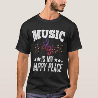 Camiseta Música É O Meu Feliz Artista Do Presente Musicista
