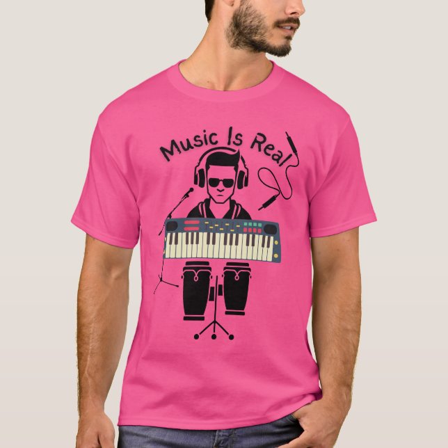 Camiseta Música É Real (Frente)