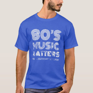 Camiseta música e retro dos anos 80