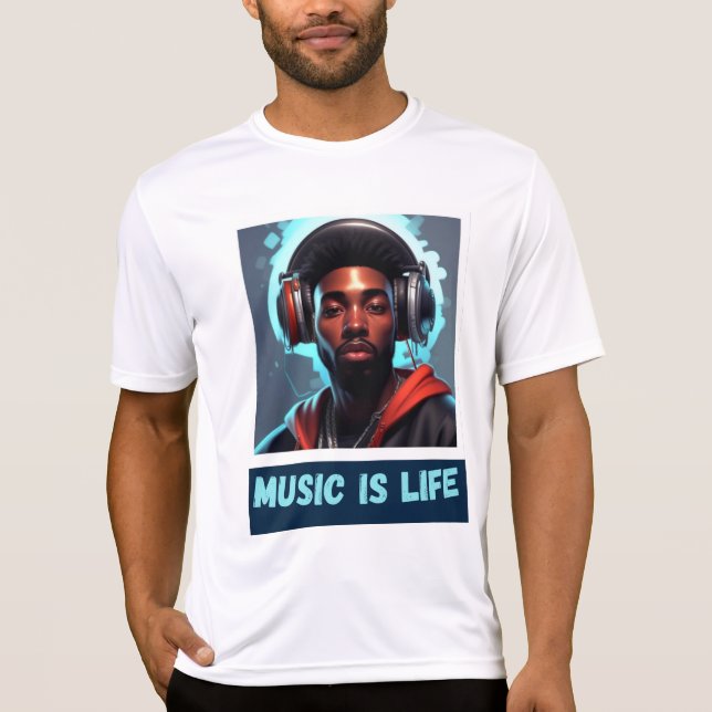 Camiseta Música é Vida (Frente)