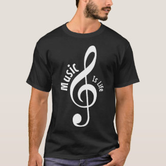 Camiseta Música é vida