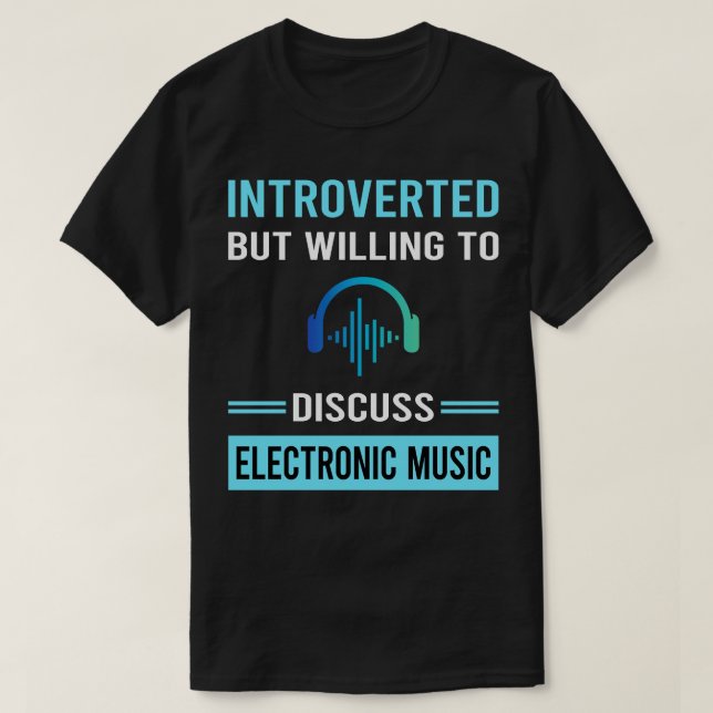Camiseta Música Eletrônica Introduzida (Frente do Design)