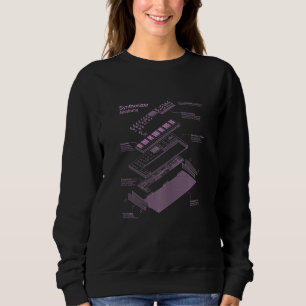 Camiseta Música eletrônica mulher musicista de sintetizador