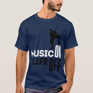 Camiseta Música em branco