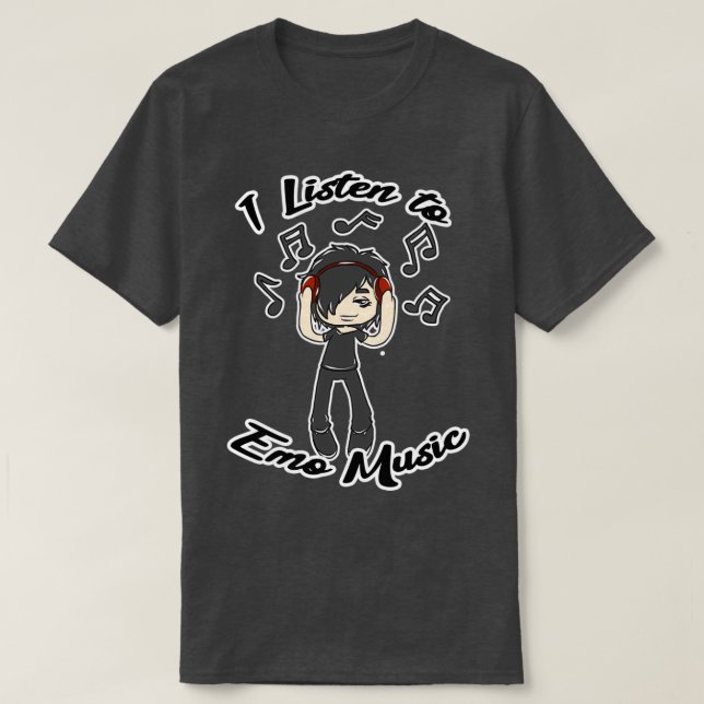 Camiseta Música Emo 1 (Frente do Design)