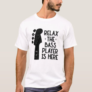 Camiseta Música Engraçada Presente Relaxe O Jogador De Bass