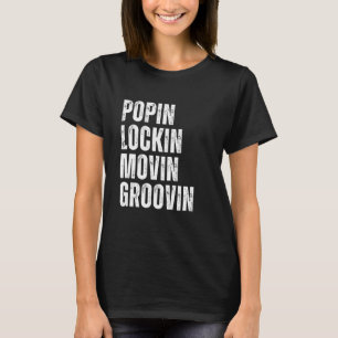 Camiseta Música escolar antiga Tripulação de dança e dança