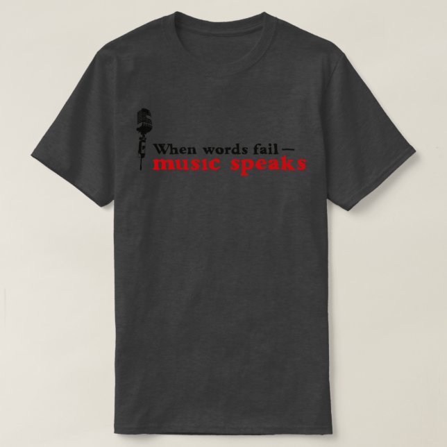 Camiseta Música fala (Frente do Design)