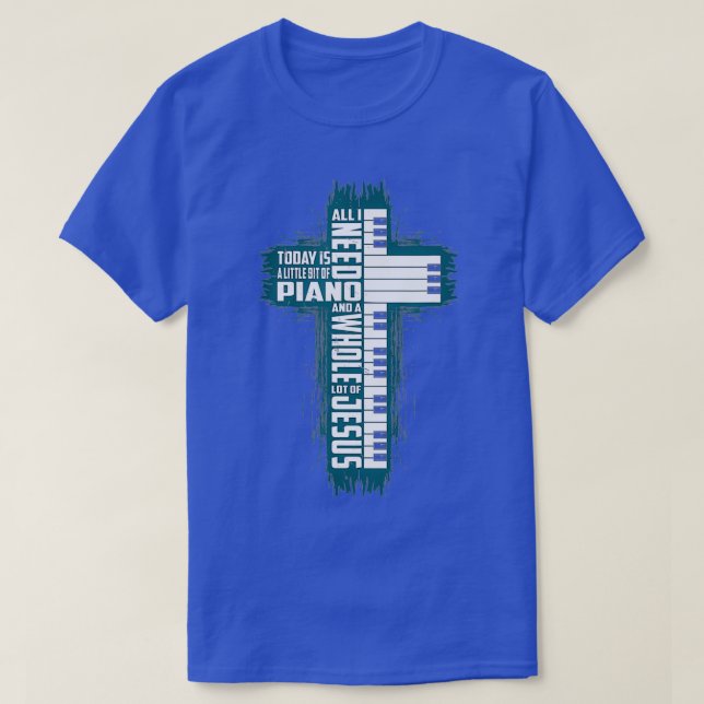 Camiseta Música Fé Deus Tudo Que Preciso Hoje É Jesus Meu P (Frente do Design)