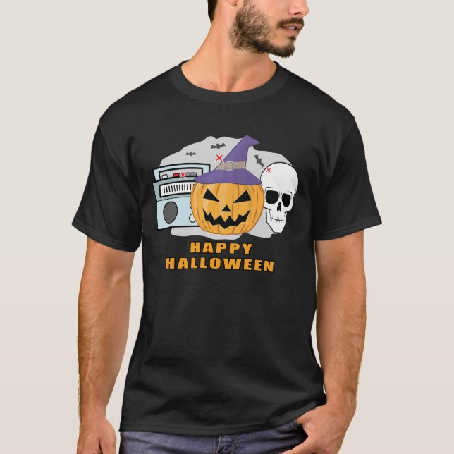 Camiseta Música Halloween  (Frente)