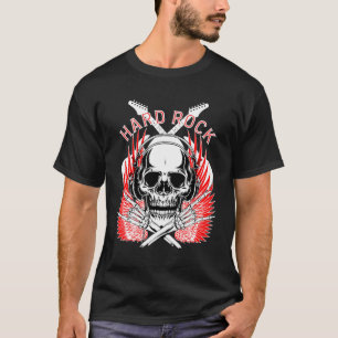 Camiseta Música Hard Rock Skull – Rock & Roll Ousado A