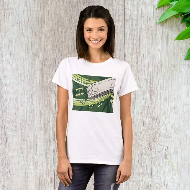 Camiseta Música Harmonica (Criador carregado)