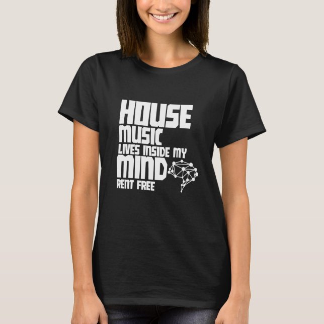 Camiseta Música House Soulful Deep Funky (Frente)
