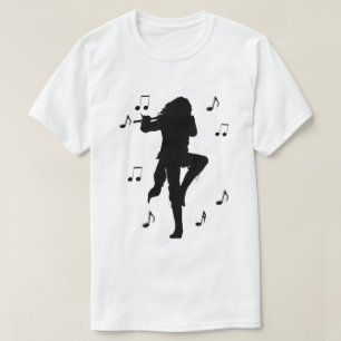 Camiseta Música Incrível do Tocador de Flauta Solitário