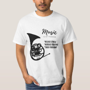 Camiseta música, instrumento
