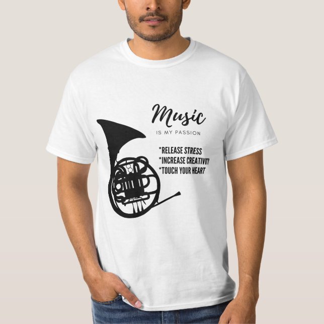 Camiseta música, instrumento (Frente)