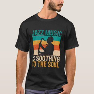 Camiseta Música Jazz É Suave Para a Alma Música Jazz