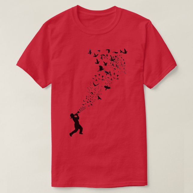 Camiseta Música Liberdade e Pássaros 2 (Frente do Design)