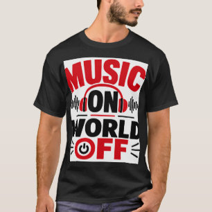Camiseta Música Ligada, Mundo Desligado