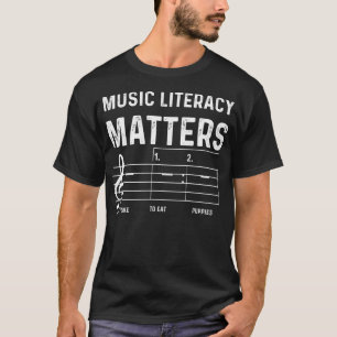 Camiseta Música Literacia Importa Que Eu Gosto De Comer Cac