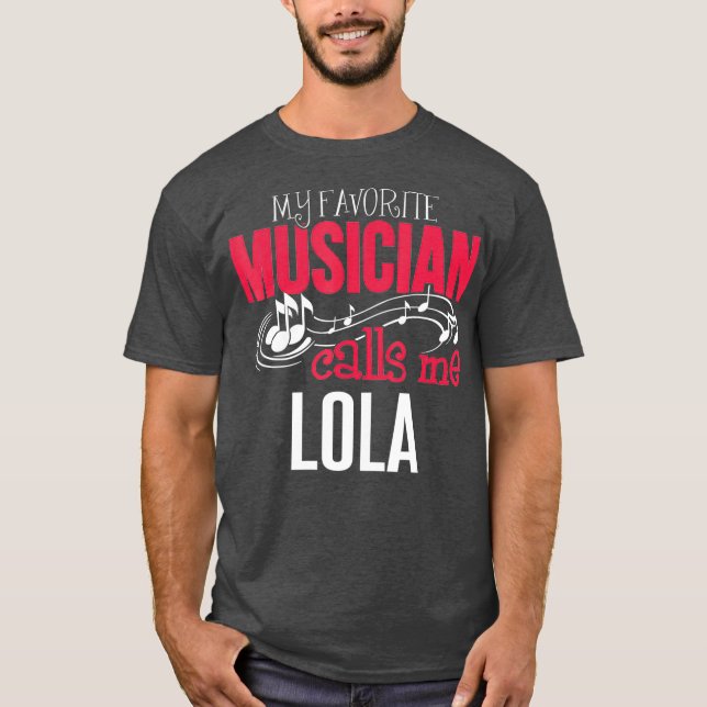 Camiseta Música Lola Design Meus Apelos Musicais Favoritos (Frente)