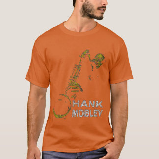 Camiseta Música Lover Hank Mobley Retro-Saxofone Gráfico Pr