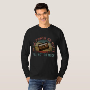 CAMISETA MÚSICA ME FAZ FELIZ POR VOCÊ NÃO