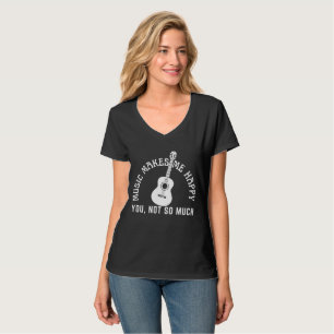 CAMISETA MÚSICA ME FAZ FELIZ POR VOCÊ NÃO