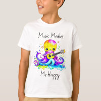 Música me torna feliz | Octopus Tocando Violão