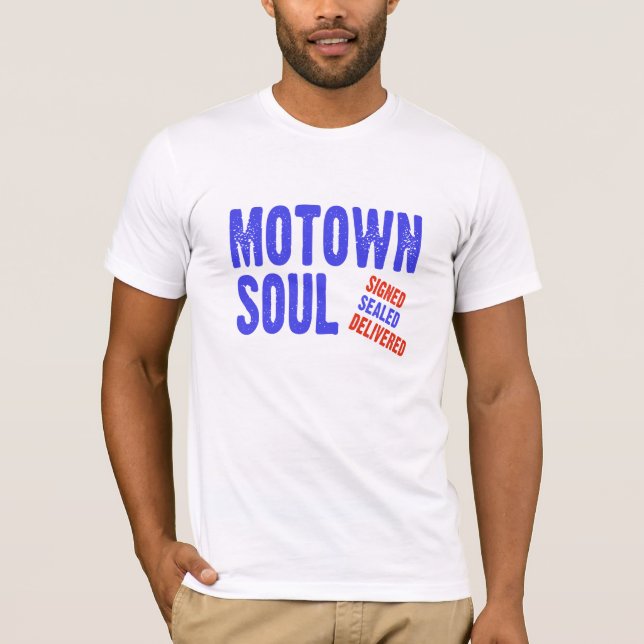 Camiseta Música Motown Soul Assinada Selada Entregue (Frente)