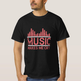 Camiseta Música - Música Me Faz Chorar