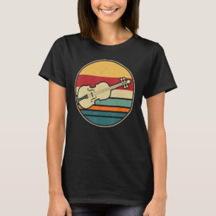 Camiseta Música Músico retrô vintage pôr do sol para Músico