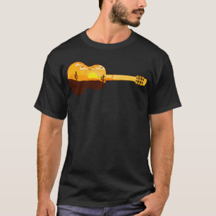 Camiseta Música na Natureza, Planície do Cactus Sunset