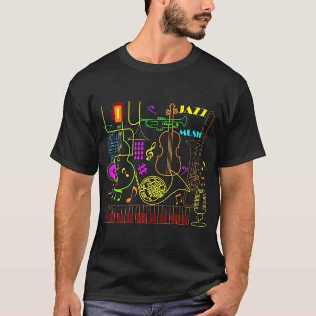 Camiseta Música Neon (Frente)