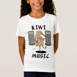 Camiseta Música neozelandesa Kiwi tocando violão