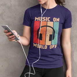 Camiseta Música No Mundo Da Música Musical