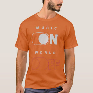 Camiseta Música no mundo desligada para amantes da música D