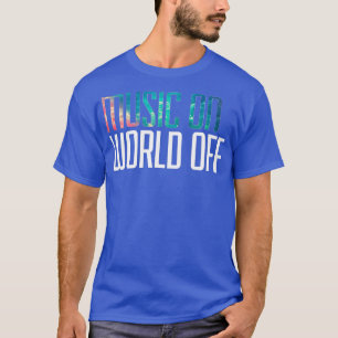 Camiseta Música no mundo inteiro para músicas lança músicos