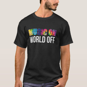 Camiseta Música no Mundo para Músicos DJs e Música