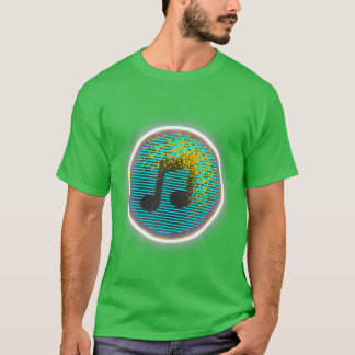 Camiseta Música Nota Música Colorida Aproximação Musical Co