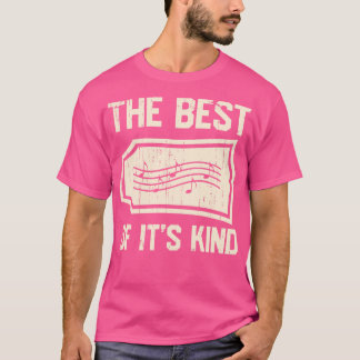Camiseta Música Notas Dizendo Melhor Músico do Vintage