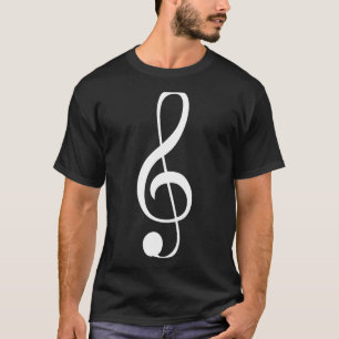 Camiseta Música Notas Treble Clef Legal Design Musical