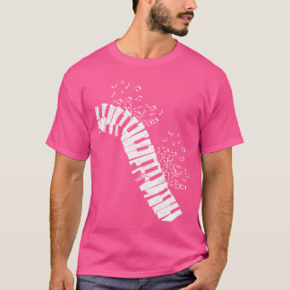 Camiseta Música Notes Classical Music Instrumento Piano Gir