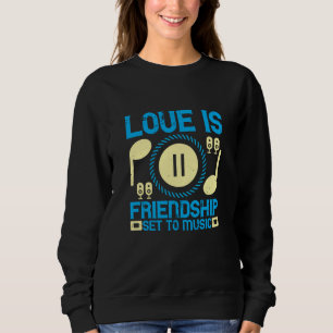 Camiseta Música - O Amor É Amizade Para Música