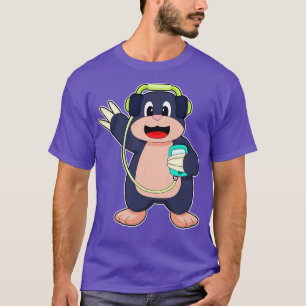 Camiseta Música para auscultadores