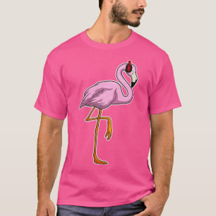 Camiseta Música para auscultadores Flamingo