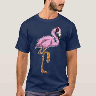 Camiseta Música para auscultadores Flamingo