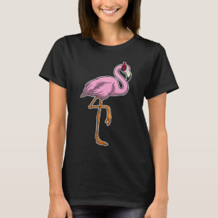 Camiseta Música para auscultadores Flamingo
