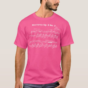 Camiseta Música para Piano de Fryderyk Chopin